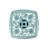 Floral patterned square ceramic stool-1424200862