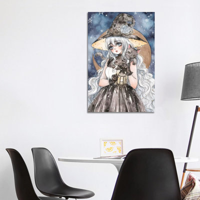 Starry Witch by Cherriuki - Print on Canvas