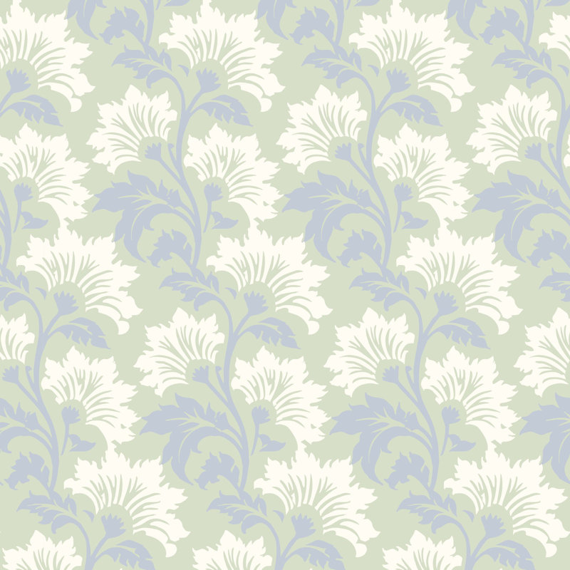 Papier peint botanique Wildflower - Pastel Morning