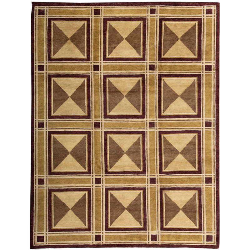 Himalayan Wool Geometric Area Rug
