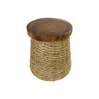 Mattox Solid Wood Accent Stool