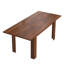 Ensemble de table de salle à manger rectangulaire extensible 7 pièces avec 6 chaises rembourrées Fecteau Modern Farmhouse-132714225-132714229