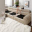 Canapé d'angle surdimensionné avec rangement, canapé moderne en bouclette camel pour la maison-652686297