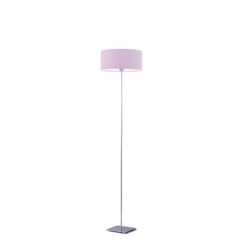 Ayania 150cm Traditional Floor Lamp, Silver, Light Violet