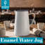 Argon Tableware White Enamel Water Jug