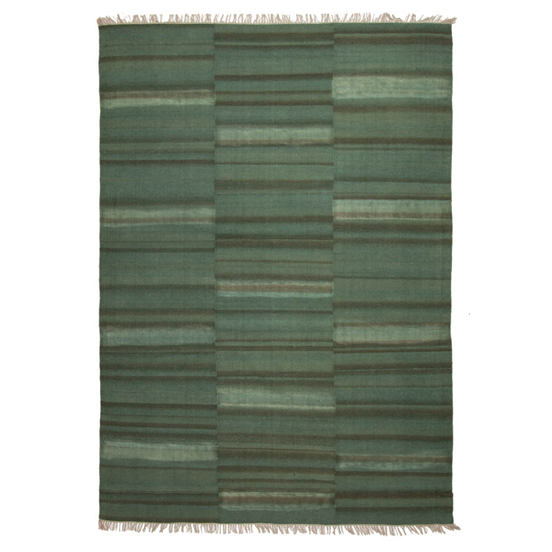 Kilim vert Wygant 5 pi 6 po x 7 pi 10 po