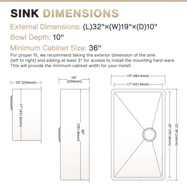 Dimensions du produit