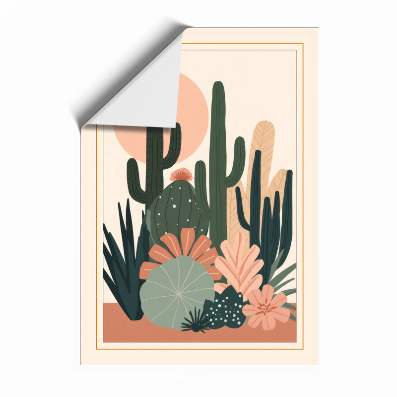 Desert Bloom Botanical - Framed Print, A2 - 59.4 x 42.0 cm, Unframed