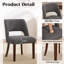 Chaise d'appoint rembourrée en bois massif-896201408