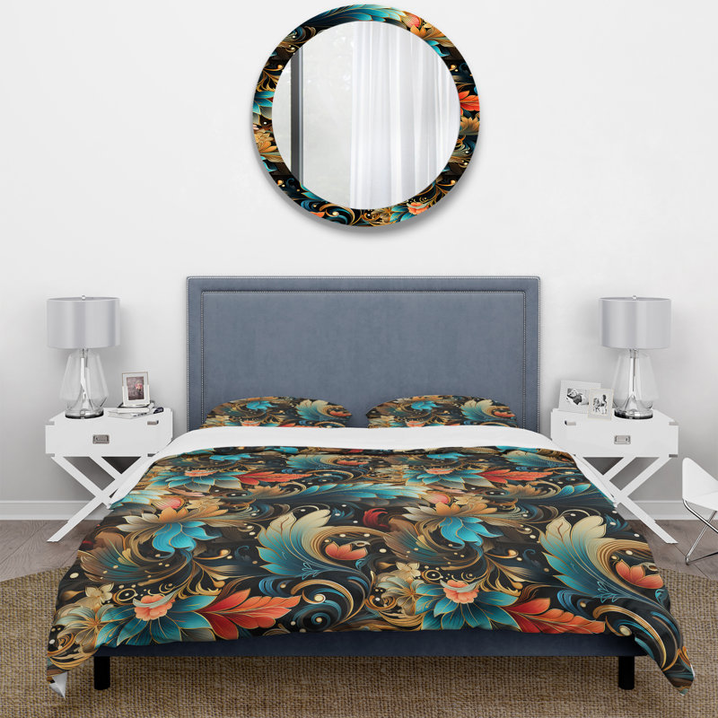 Ensemble de housse de couette en microfibre Futuristic Fusion, Housse de couette pour très grand lit et 2 très