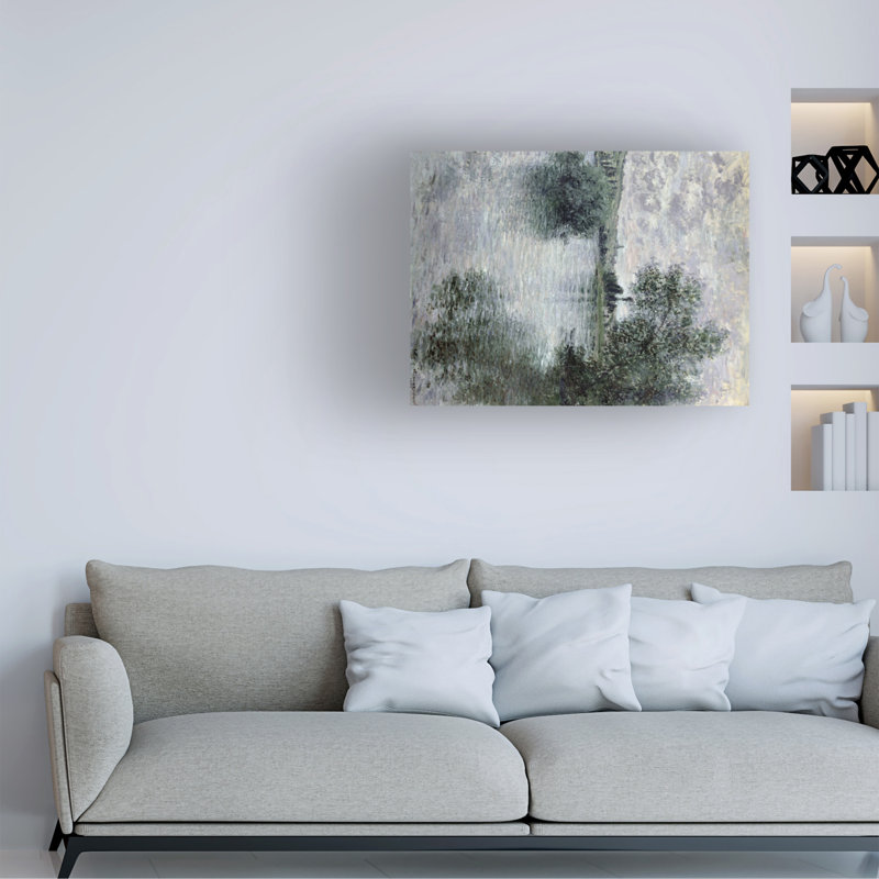 Art mural sur toile tendue - "Claude à Vetheuil 1879" par Claude Monet, décoration murale pour le salon, la chambre à coucher ou le bureau - 24 x 32