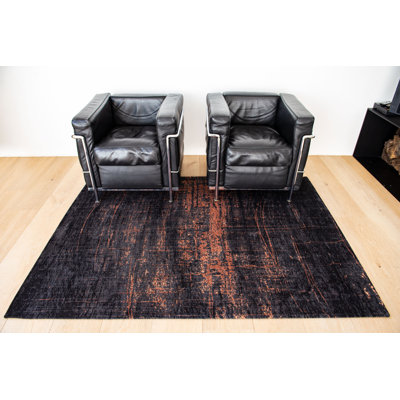 Round Abstract Area Rug