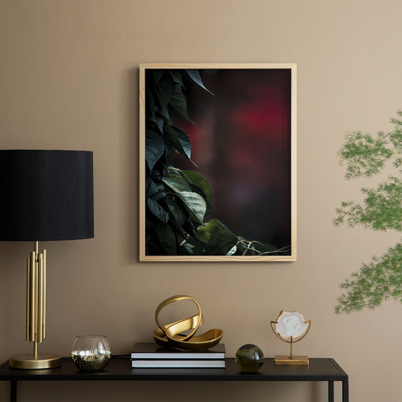 Dramatic Foliage I Framed Print - Solid Wood, 15" H x 12" W