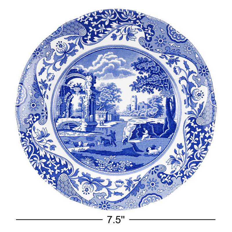 Spode Blue Italian Salad Plate 7 1/4"