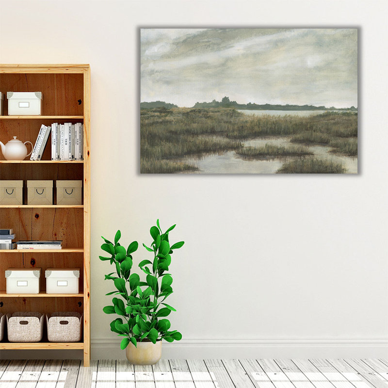 «Overcast Inlet I», reproduction d'art sur toile, H 32 po x l 48 po