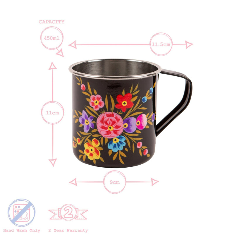  Camping Mugs - 450ml - Carbon