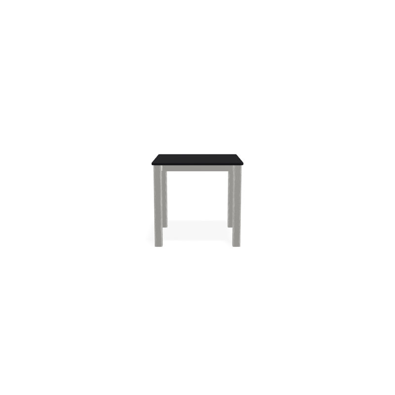 Table d'appoint Robinett, Noir P70, Neige texturée