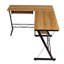 L-Shaped Metal Base Writing Desk-1510169494