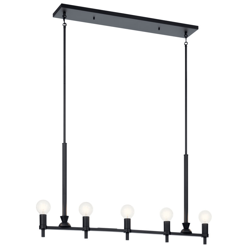 Lustre linéaire Torvee 5Lt, Noir