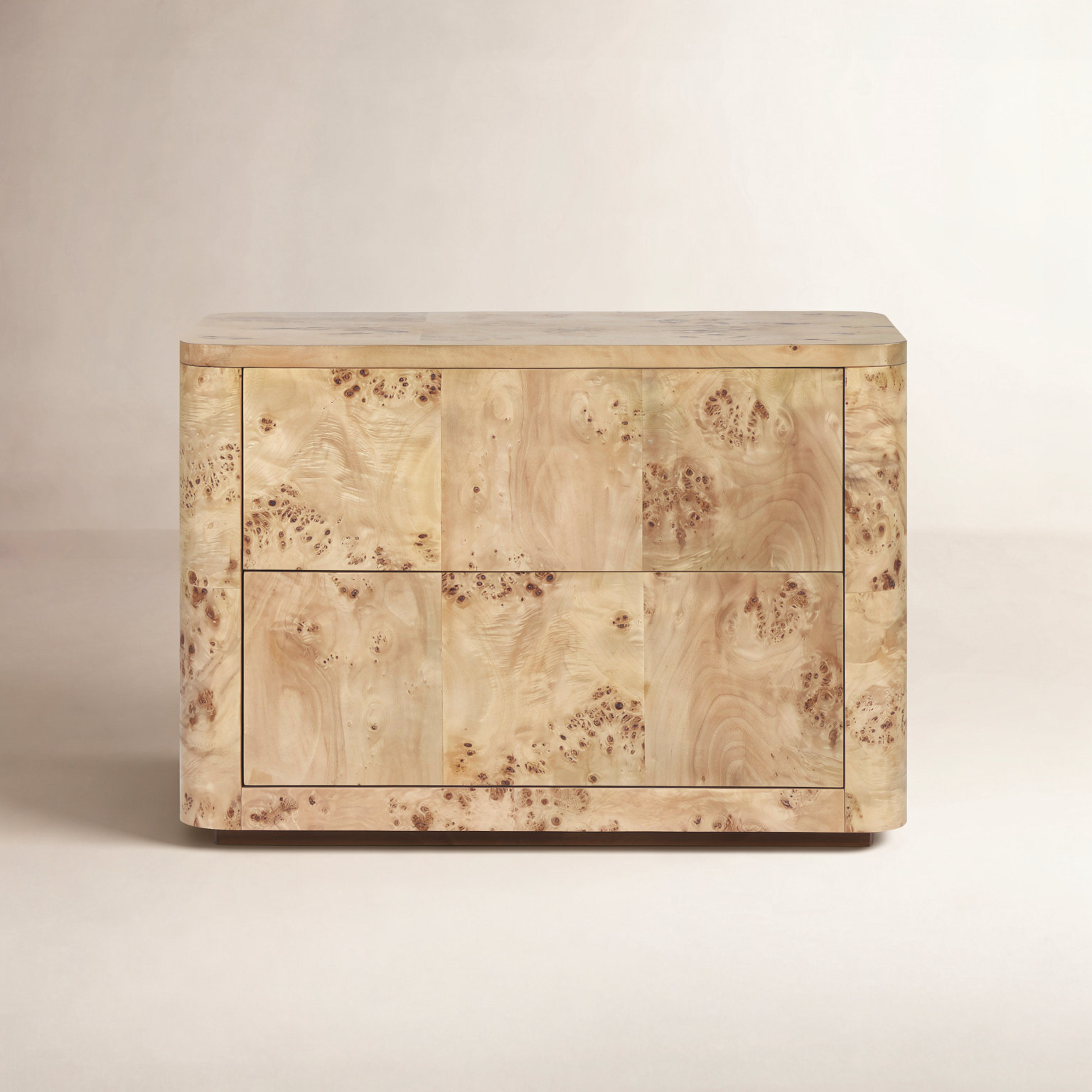 Spates Nightstand-Natural Mappa Burl