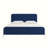 Tallulah Platform Bed Frame with Upholstered Headboard, Navy-289036032