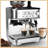Espresso Machine 15 Bar, LCD Display Espresso Maker with Grinder, Milk Frother and PID Temperature Control, Professional Coffee Maker for Latte Cappuccino - 8.8 Oz Bean Hopper