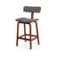 Tee Upholstered Stool with Solid Wood Frame-642456639