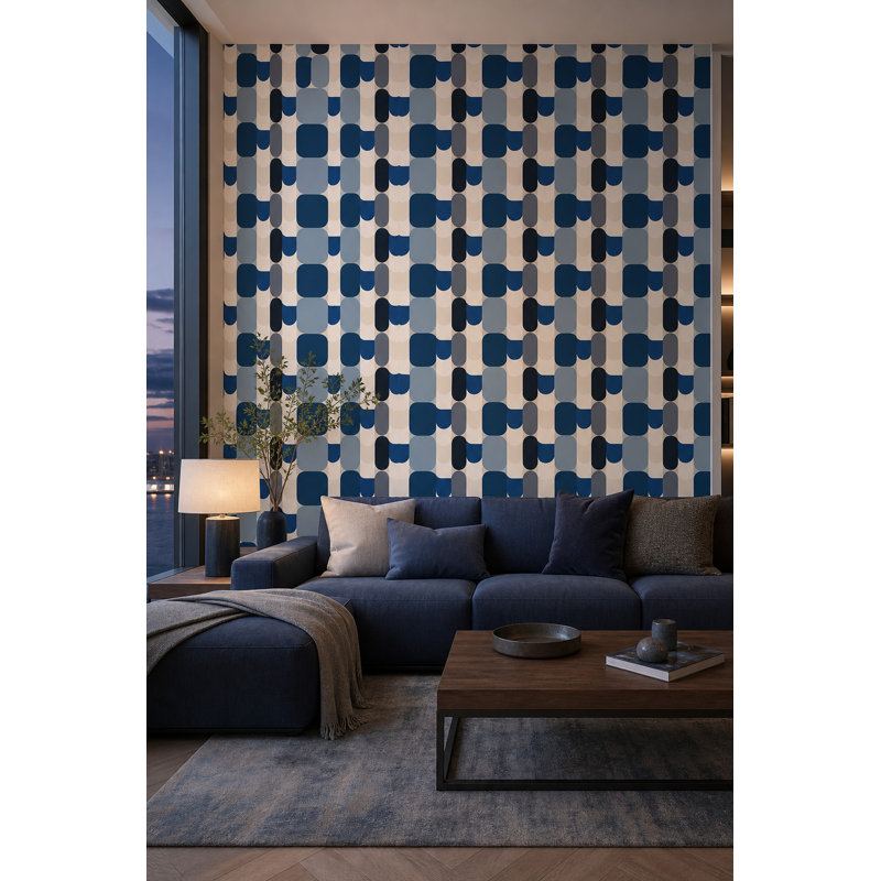 Papier peint moderne Mid-Century, Peel and Stick