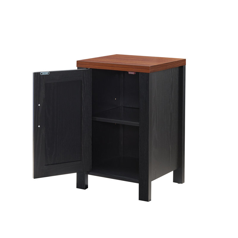 Table de bout en MDF Michaella, Noyer