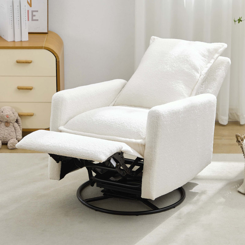 Fauteuil inclinable et pivotant, Boucle blanche