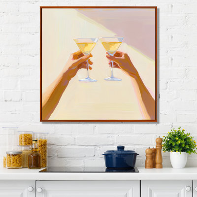 «Mansell Martini Cocktail Drink Friends III», art mural liqueur