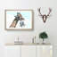 Giraffe with Calf - Picture Frame Painting Print-55733098-55733097