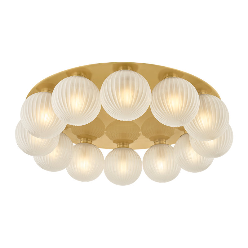 Vernazza Flush Mount, 12 Lights, 7.25" H x 32" W x 32" D