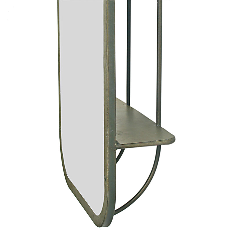 Dorman Flat Mirror with Shelves