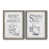 Toile avec cadre gris