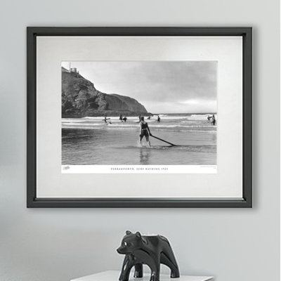 Perranporth, Surf Bathing 1925 - Single Picture Frame Print