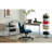 Modern Criss Cross Armrest Office Chair Ergonomic Linen Upholstery with Adjustable Height & Swivel-1530248282