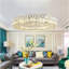 Royka 1 - Modern Cylinder LED Crystal Chandelier – Jewel Ring Design Stainless Steel Ceiling Light