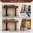 Retro Minimalist Console Table with Storage-1845839828
