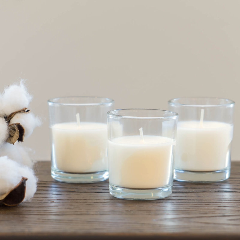 Serenity White Scented Flameless Votive Candles, 48-Pack