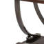 Table de bout en nickel noir avec tablette inférieure
