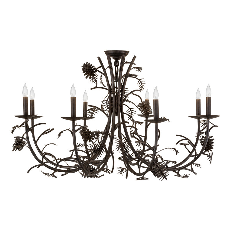 Palmgrass 8 - Light Dimmable Empire Chandelier