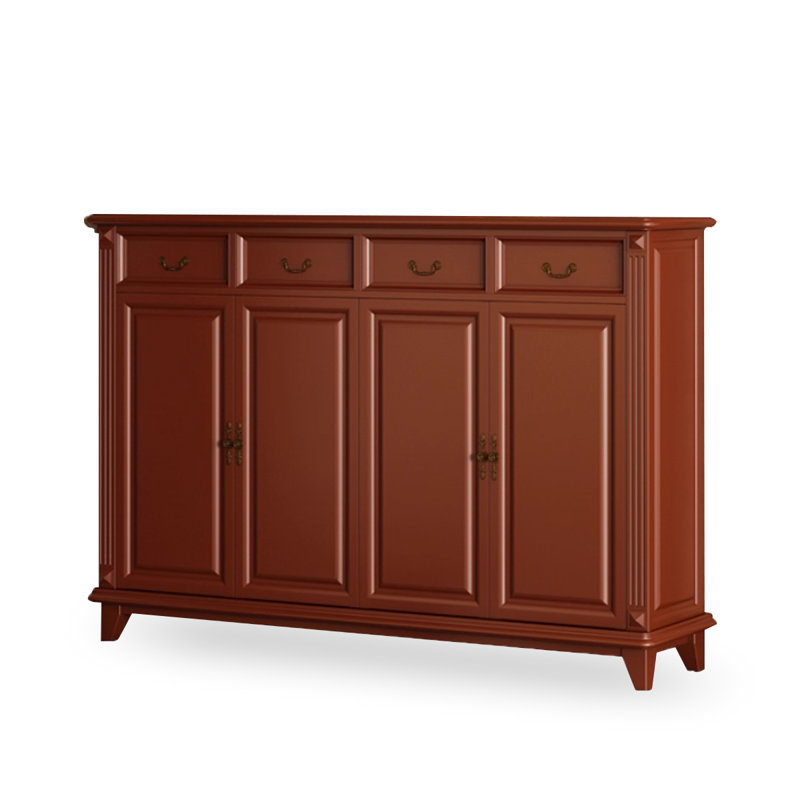 Banc de rangement en bois massif Cherry, H 41,34 po x l 61,02 po x P 15,75 po, Cerisier