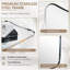 Miroir de salle de bain Contemporary Cadre en acier inoxydable-41474997-41474998