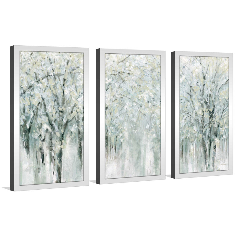 «Winter Mist», reproduction de peinture à l'huile à multiples images, L 52,5 po x H 33,5 po x P 1 po