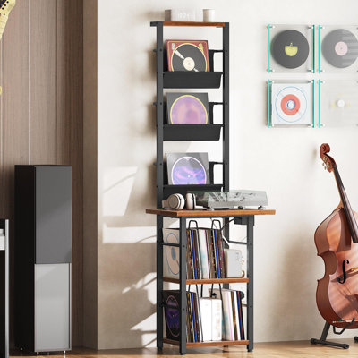 Manufactured Wood,Metal 175cm H Media Shelves