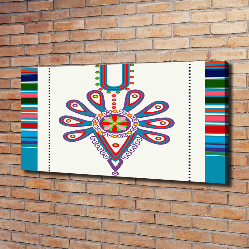 Polish Folk Pattern - Wrapped Canvas Print