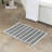 Ultra Thin Gradient Striped Bath Rug With Non-Slip Backing-113782276-113782277