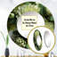 Mums Fragrant Elegance - grand miroir de maman, décor de miroir mural rond vert unique, impression d'art en métal-99622514