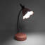 Lampe de bureau 3W à DEL tactile 3 vitesses à intensité variable pliable en forme de pétale de table USB 5V rose
